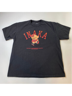 INAKA Power T-Shirt Men’s XL Black Graphic Basketball Bear Athletic Streetwear